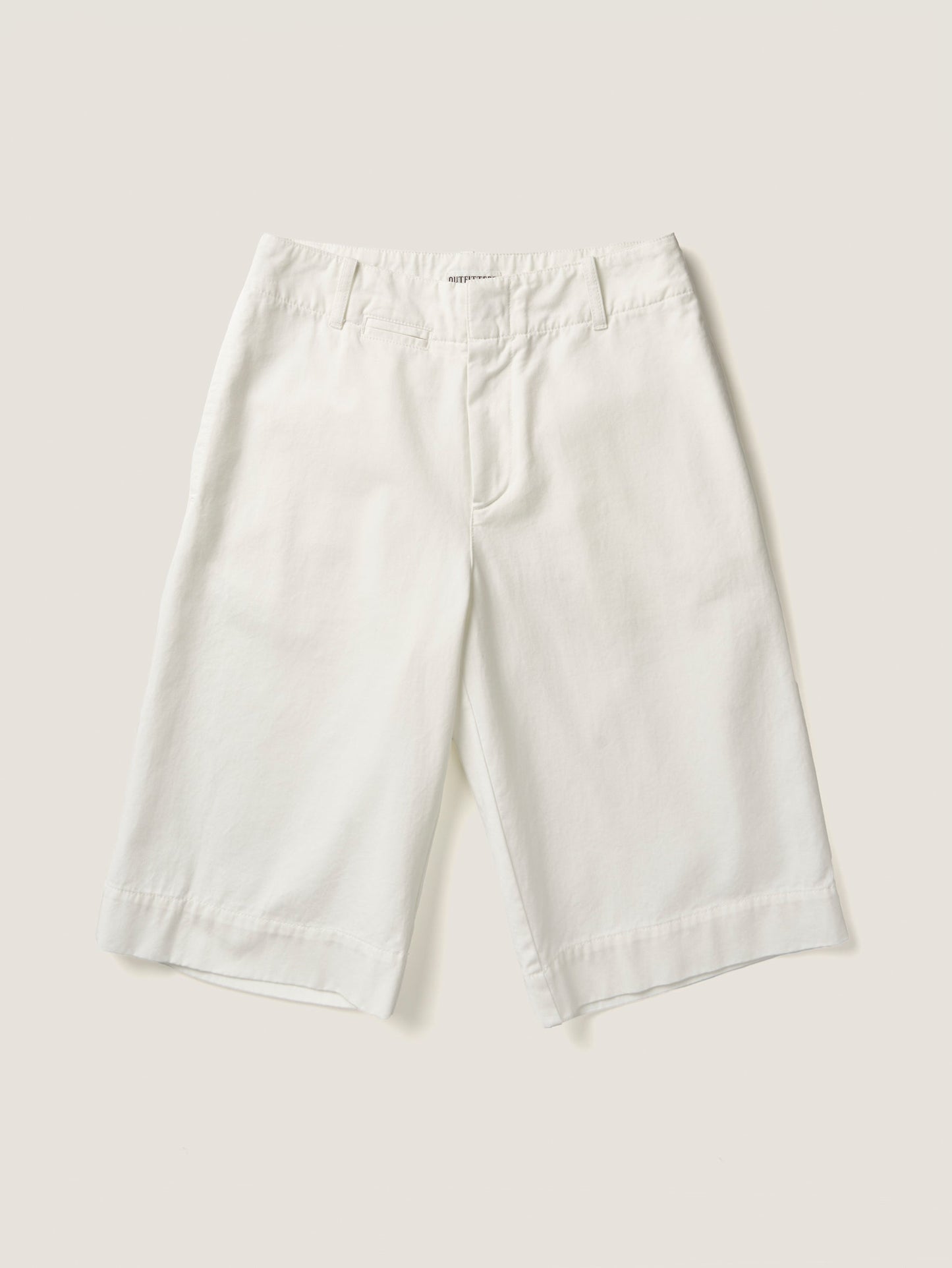 LENTO BERMUDA SHORTS [ Washed White ]