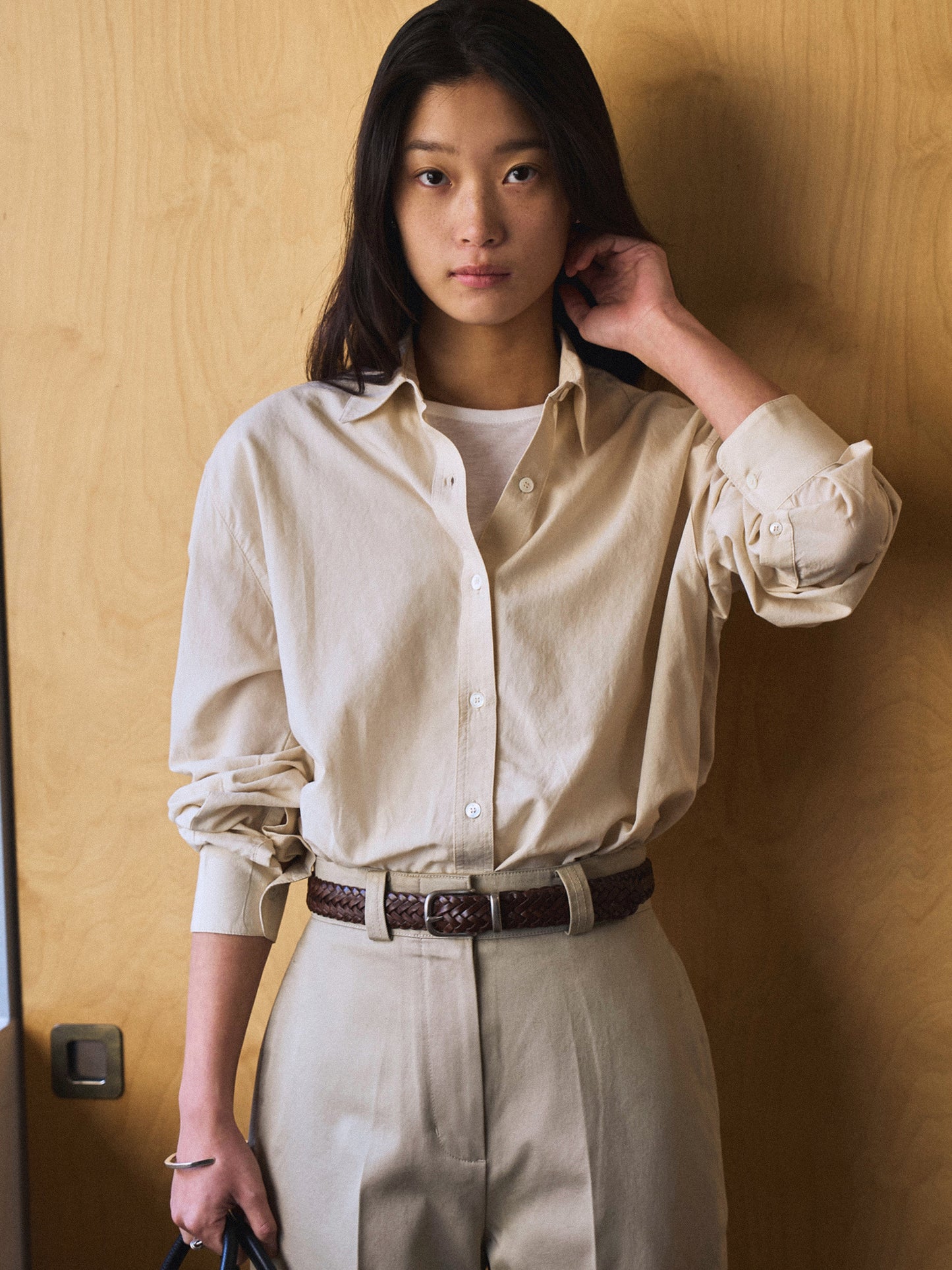 MARTHA LIGHT COTTON SHIRT [ Neutral ]