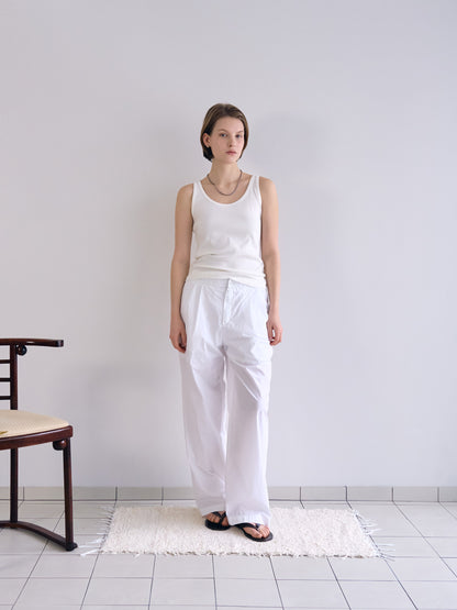 SOFT STRETCH SLEEVELESS [ White ]