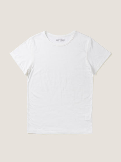 ALWAYS CREW NECK T-SHIRT [ White ]