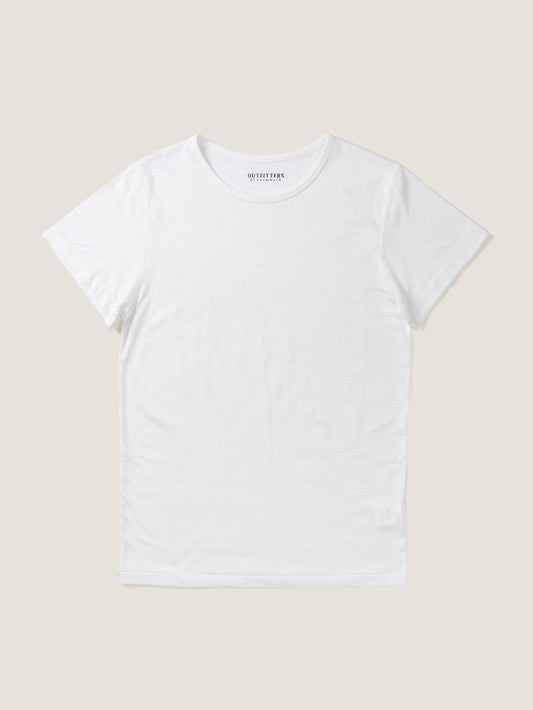 ALWAYS CREW NECK T-SHIRT [ White ]