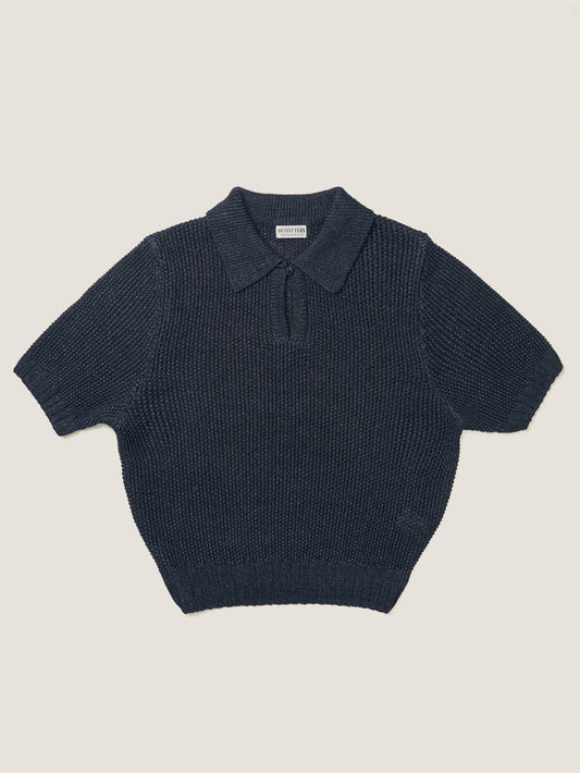 LOW GAUGE SKIPPER SWEATER New Season [ Indigo Navy ]
