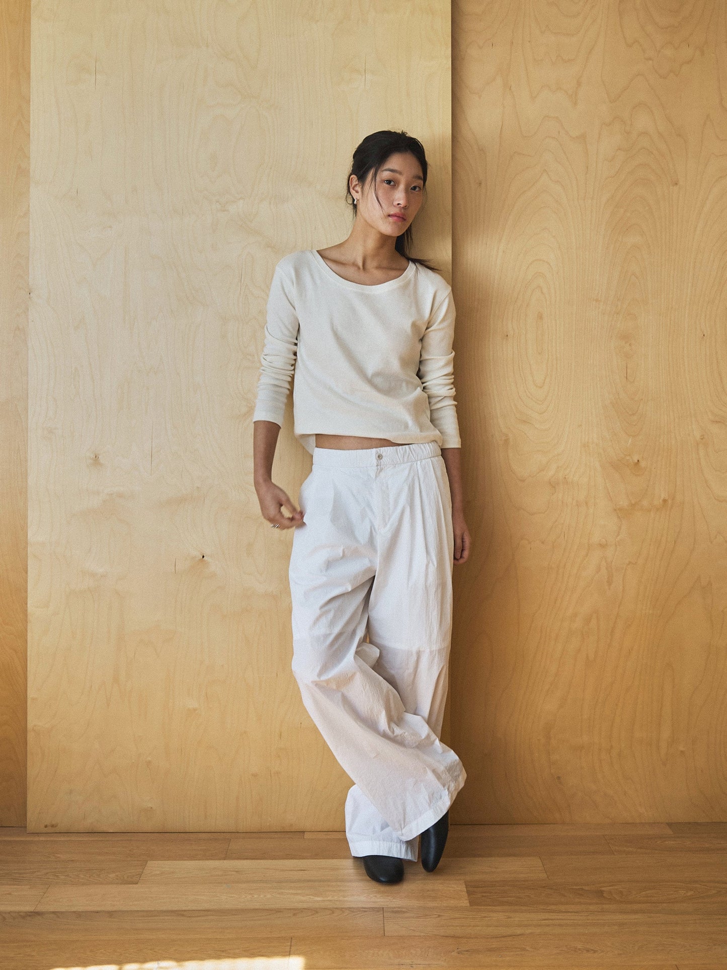 ROSA EASY COTTON PANTS [ White ]