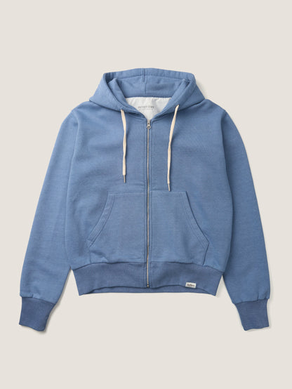 PARK FULL ZIP HOODIE [ Sea Blue ]