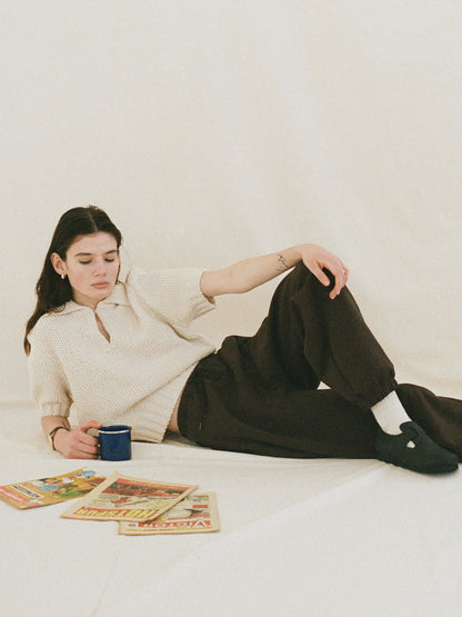 ALL DAY SWEATPANTS [ Chocolate Brown ]