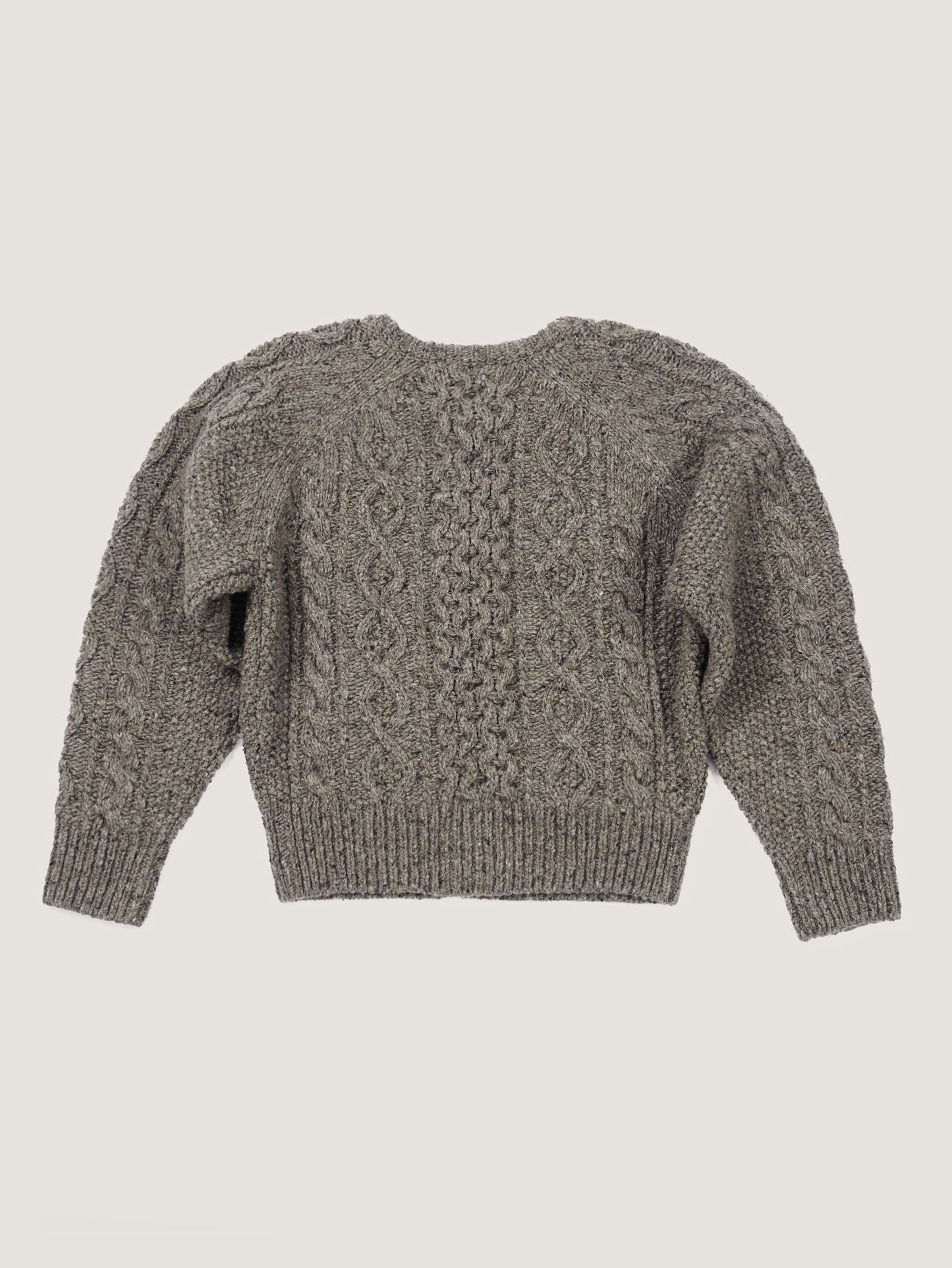 (-20%) CREAM TEA CABLE CARDIGAN [ Ash ]