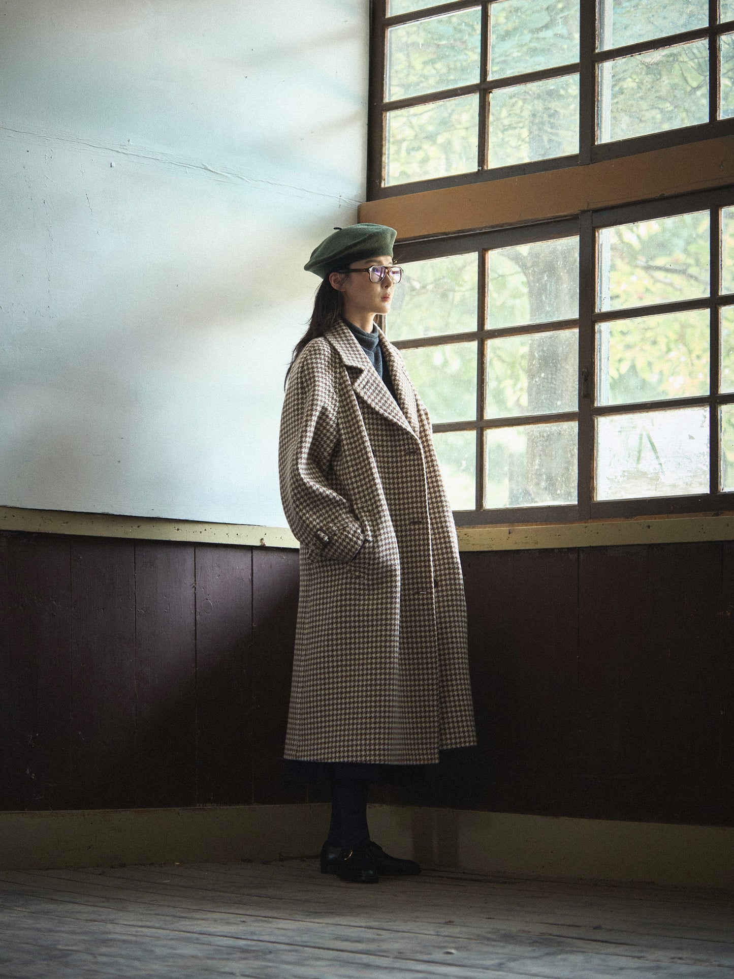 SHELBY COAT [ Brown Houndstooth Check Tweed ] 2nd pre-order