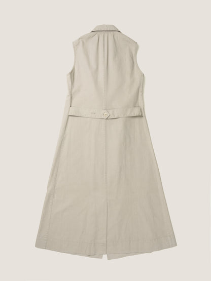 IRIS CHORE DRESS [ Greige ]