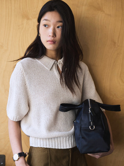 LOW GAUGE SKIPPER SWEATER New Season [ Soft Cream ]