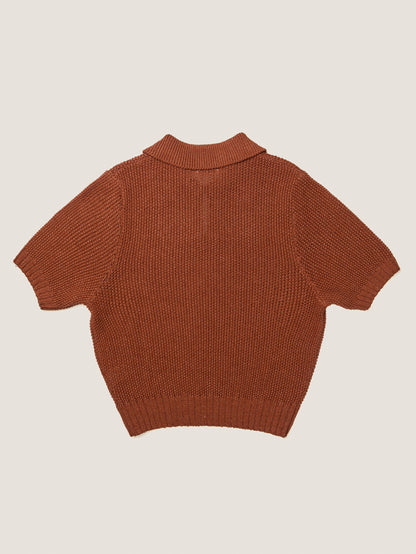 LOW GAUGE SKIPPER SWEATER New Season [ Terracotta Red ]