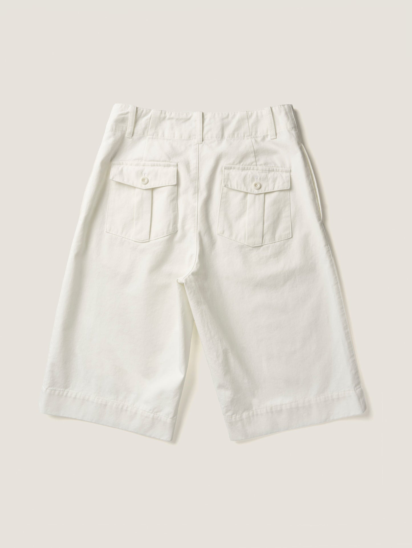 LENTO BERMUDA SHORTS [ Washed White ]