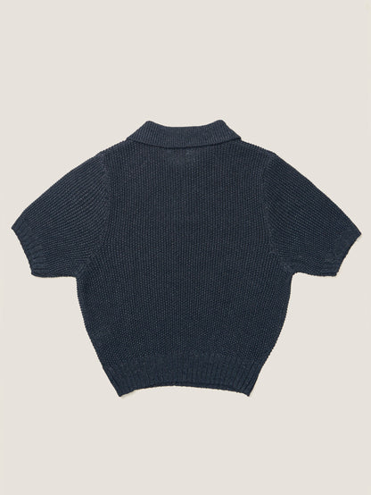 LOW GAUGE SKIPPER SWEATER New Season [ Indigo Navy ]