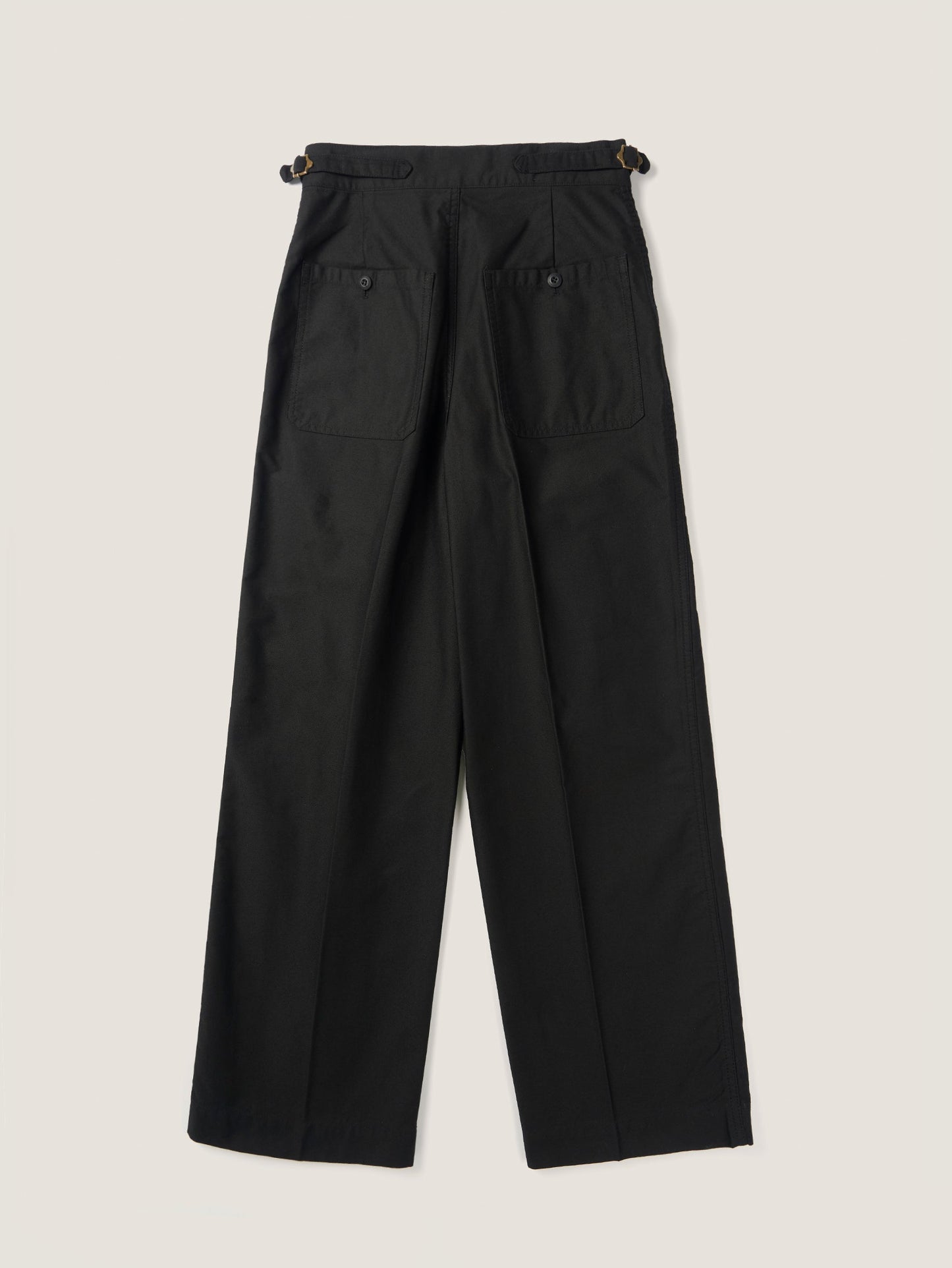 50's ITALIAN ARMY CHINO PANTS [ Rich Black ]