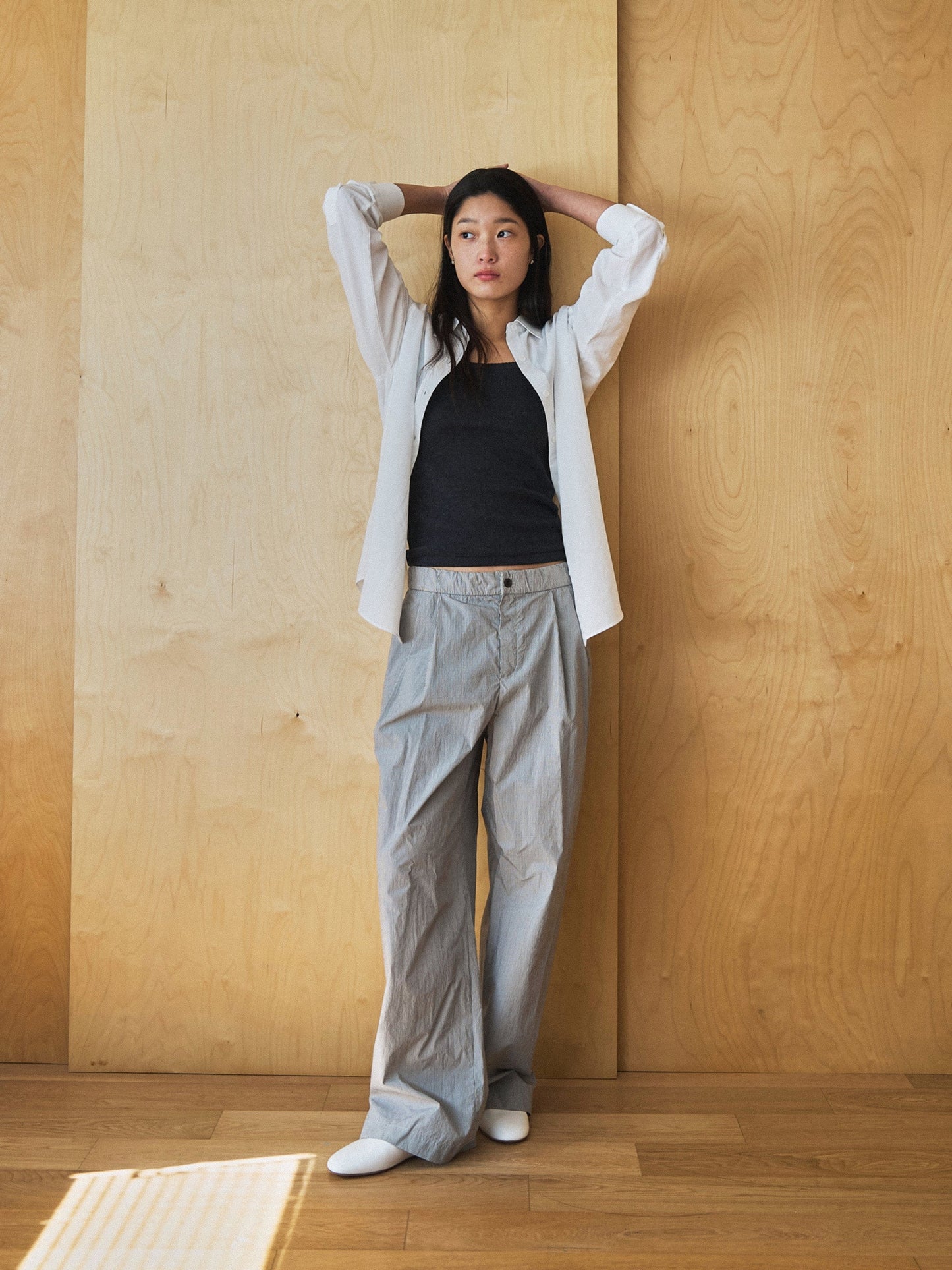 ROSA EASY COTTON PANTS [ Stripe ]