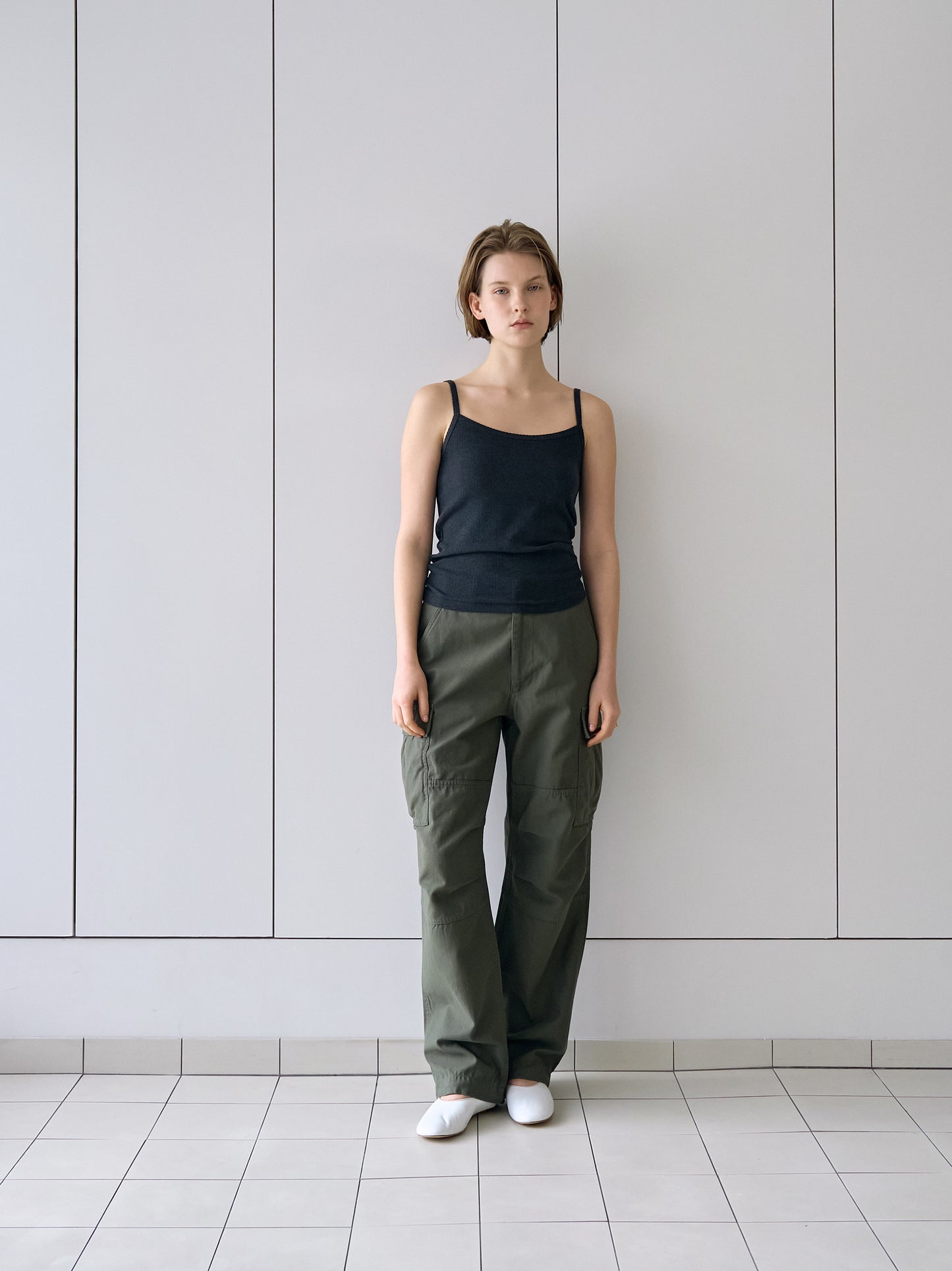 EASE WASHED CARGO PANTS [ Washed Khaki ]