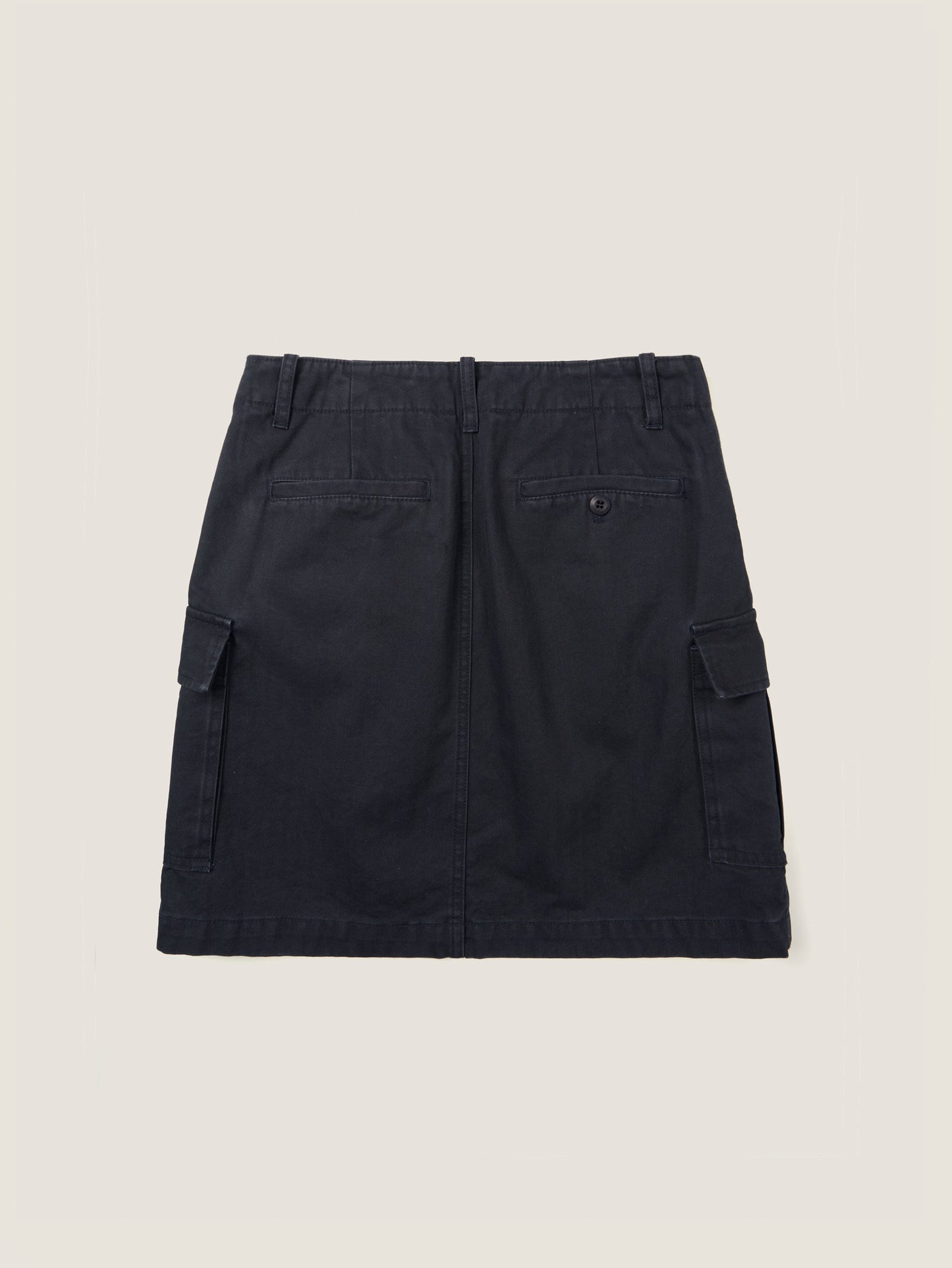 LILY UTILITY CARGO SKIRT [ Herringbone Navy ]