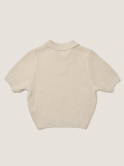 LOW GAUGE SKIPPER SWEATER New Season [ Soft Cream ]