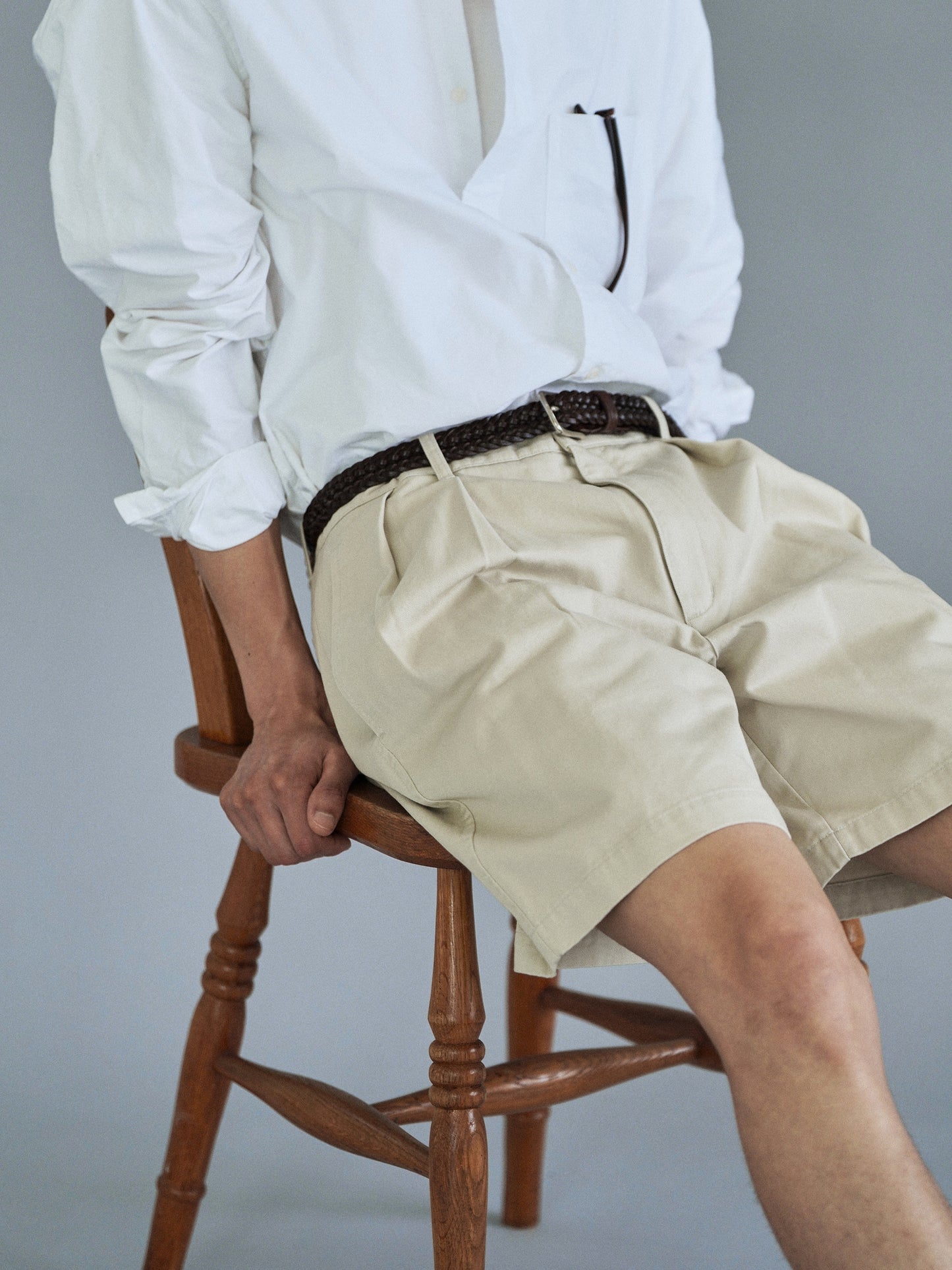 EASY FIT SHORTS [ Light Beige ]