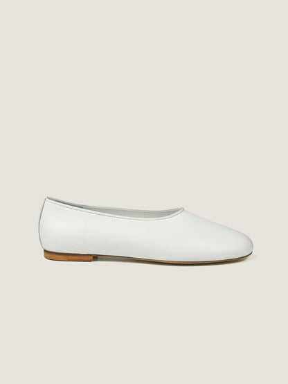 GRACE OPERA FLATS [ Clean White ] Italian Leather
