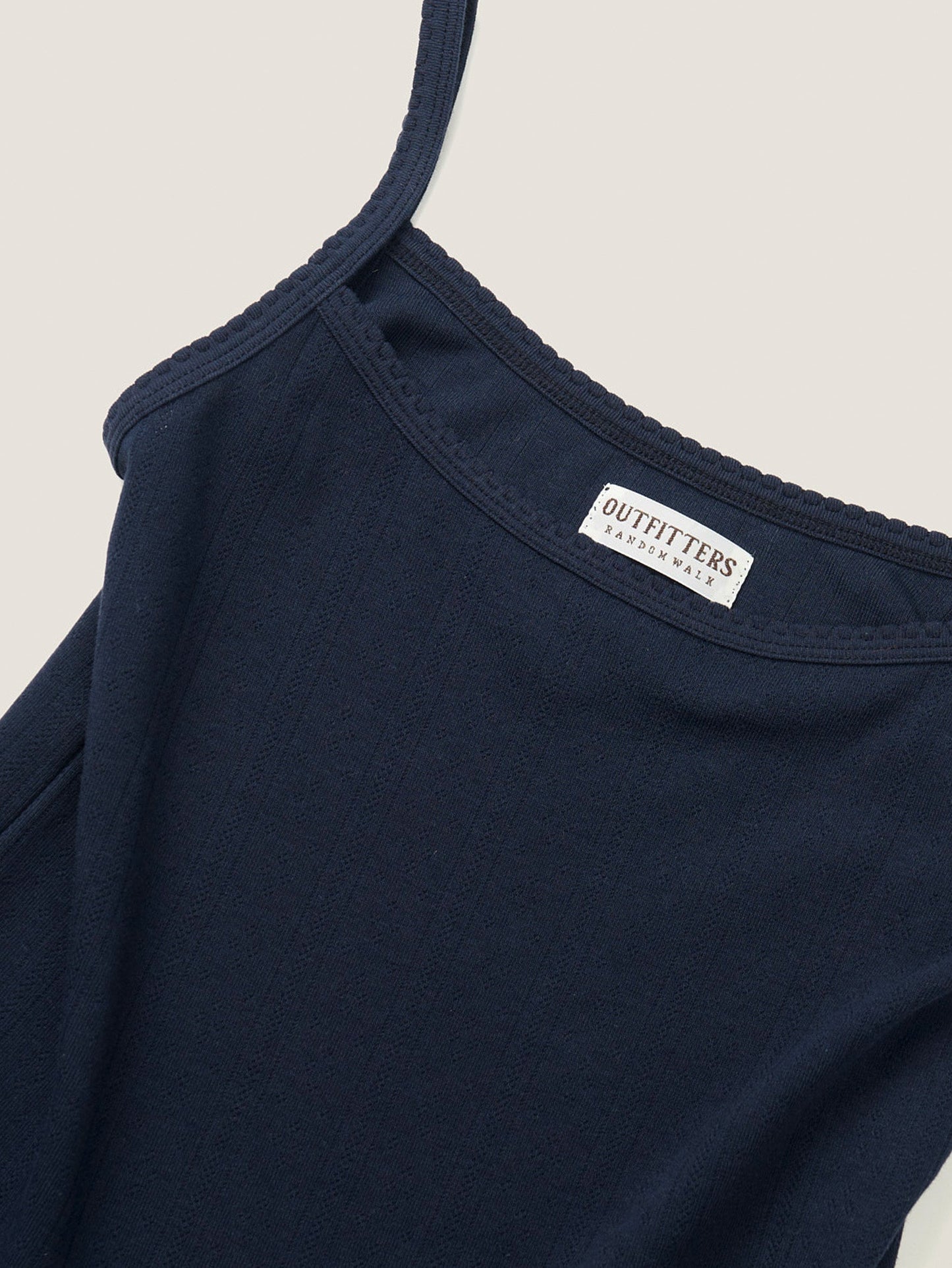SCALLOPED TRIM SLEEVELESS [ Midnight Blue ]