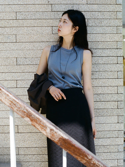 (-30%) AIÒLA LONG SKIRT [ Black ]