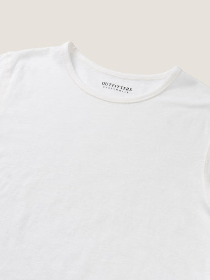 ALWAYS CREW NECK T-SHIRT [ White ]