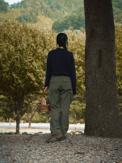 EASE WASHED CARGO PANTS [ Washed Khaki ]