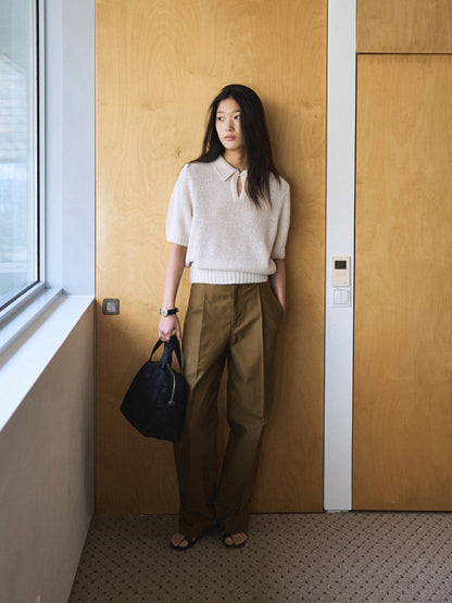 LOW GAUGE SKIPPER SWEATER New Season [ Soft Cream ]