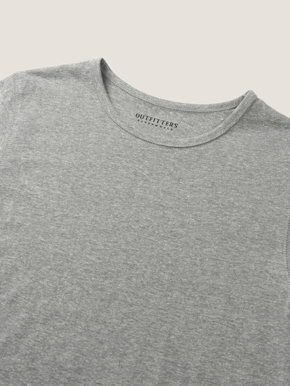 ALWAYS CREW NECK T-SHIRT [ Melange Gray ]