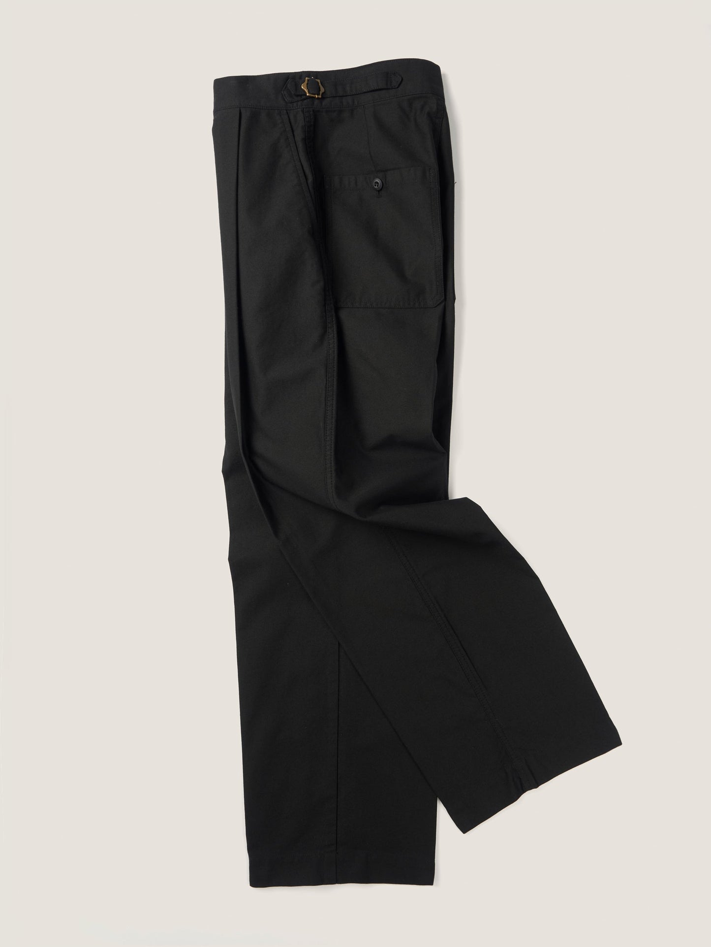 50's ITALIAN ARMY CHINO PANTS [ Rich Black ]