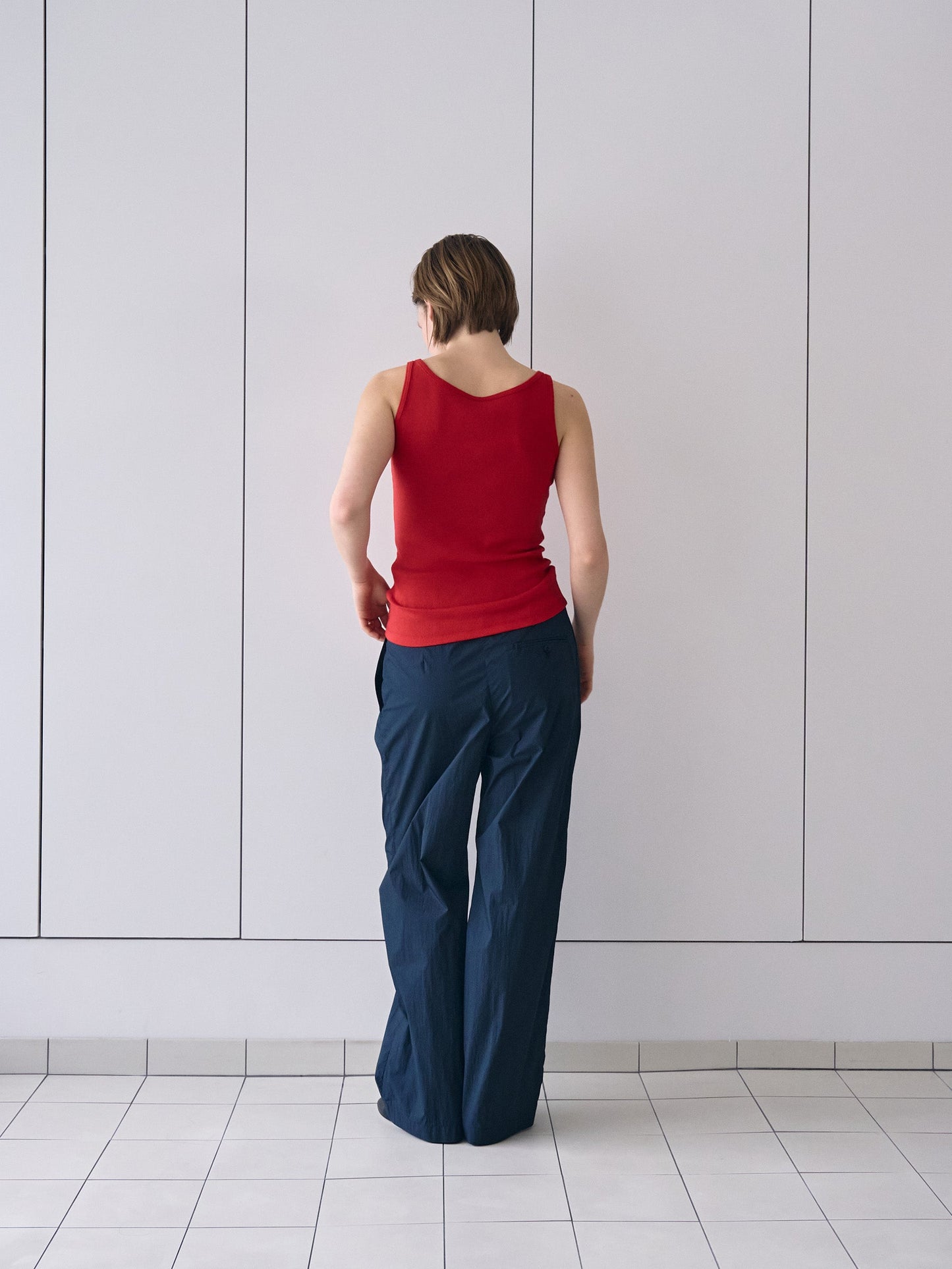 ROSA EASY COTTON PANTS [ Deep Navy ]