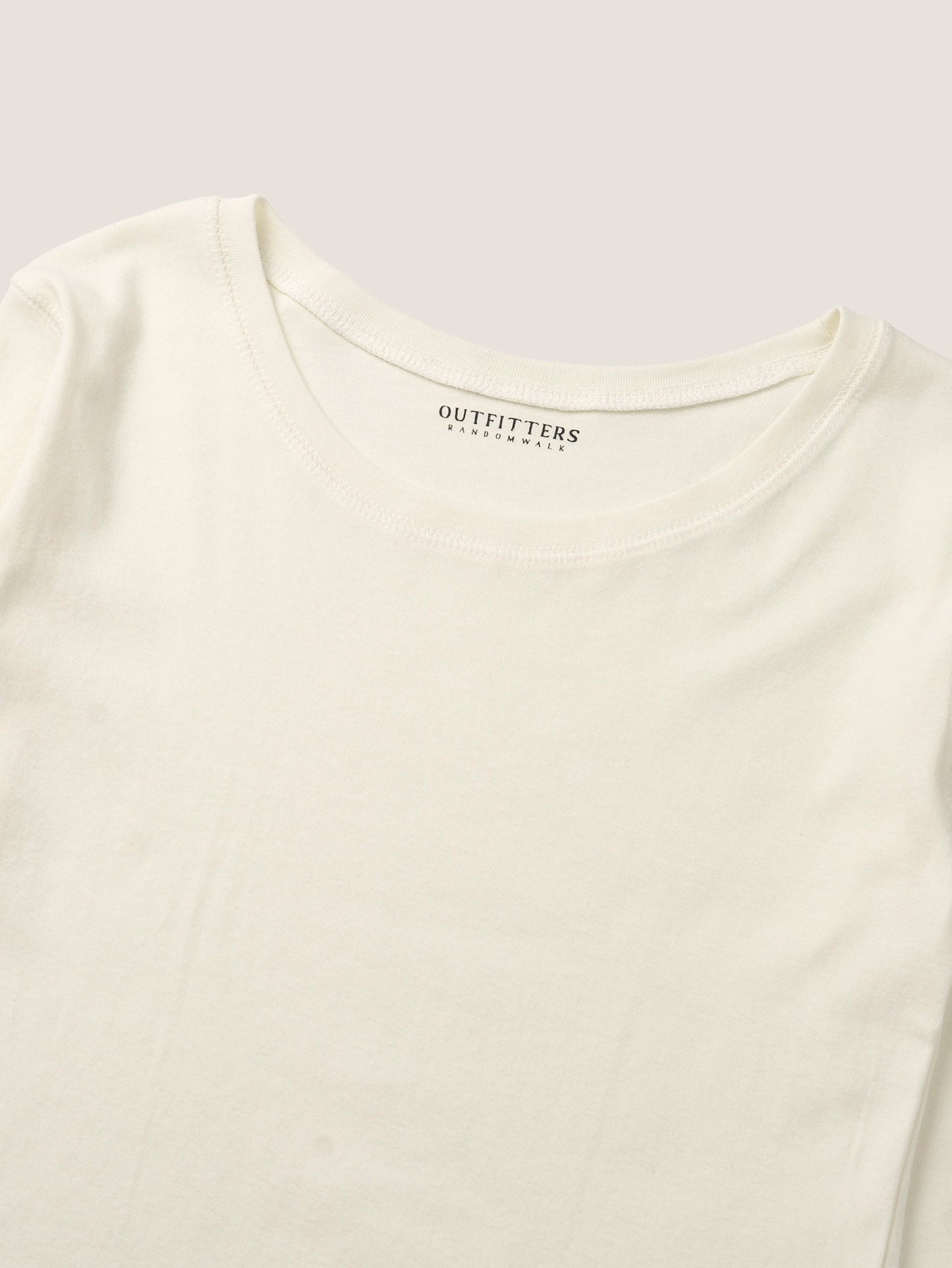 SMOOTH SCOOP NECK TOP [ Natural ]