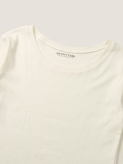SMOOTH SCOOP NECK TOP [ Natural ]