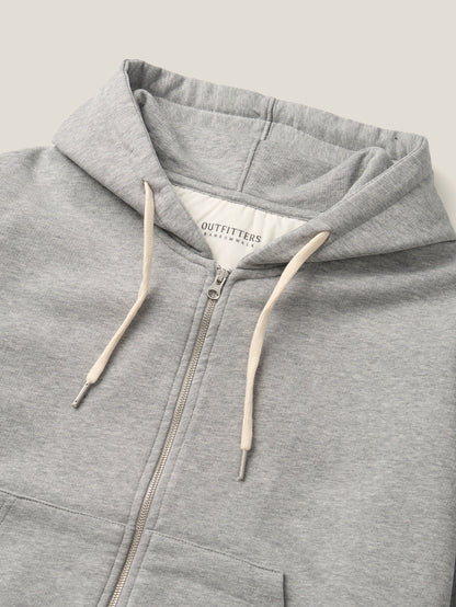 PARK FULL ZIP HOODIE [ Heather Grey ]