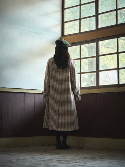 SHELBY COAT [ Brown Houndstooth Check Tweed ] 2nd pre-order