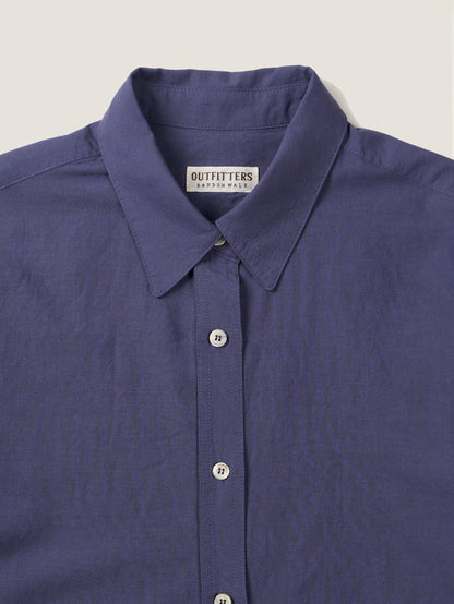 MARTHA LIGHT COTTON SHIRT [ Blue Berry ]