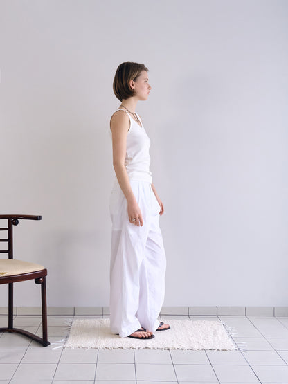 SOFT STRETCH SLEEVELESS [ White ]
