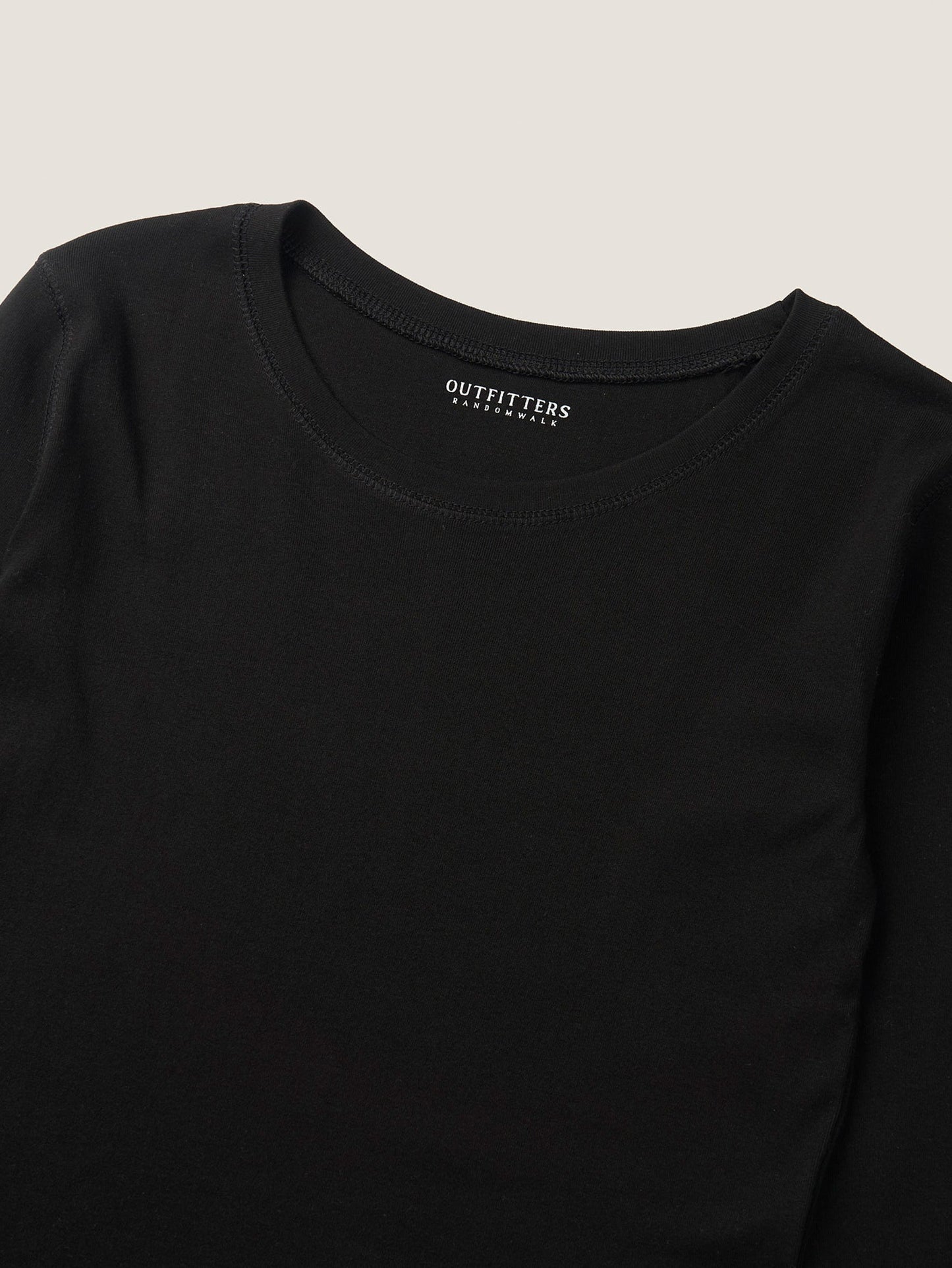SMOOTH SCOOP NECK TOP [ Black ]