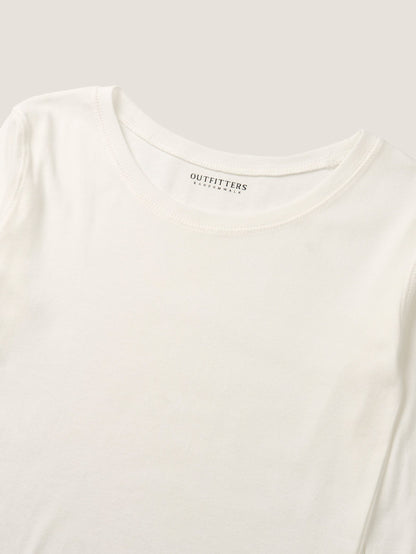 SMOOTH SCOOP NECK TOP [ White ]