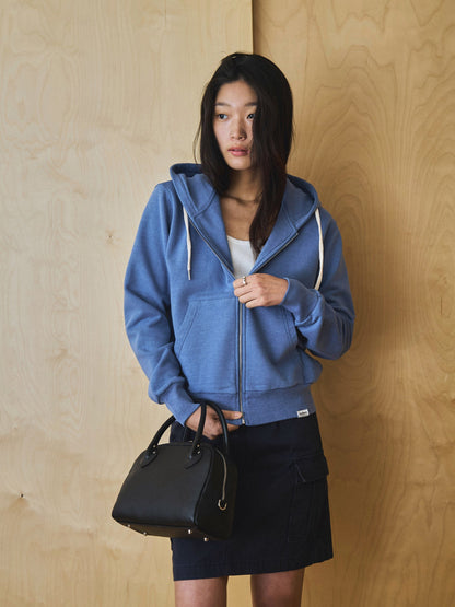 LILY UTILITY CARGO SKIRT [ Herringbone Navy ]