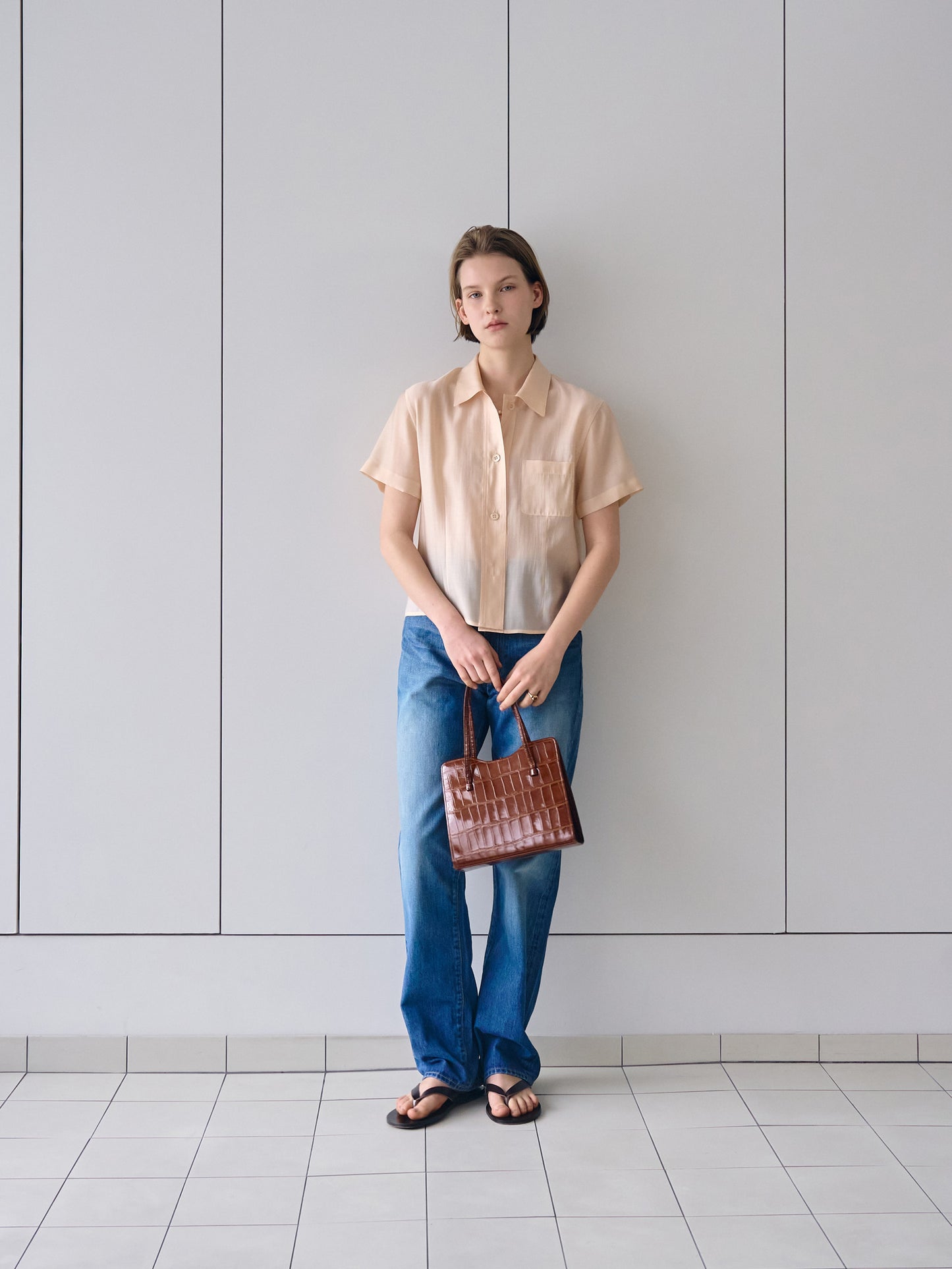 O'KEEFFE SHIRTS [ Apricot Beige ]