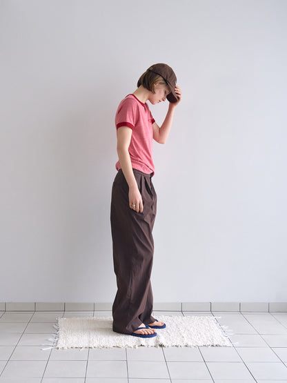 ROSA EASY COTTON PANTS [ Brown ]