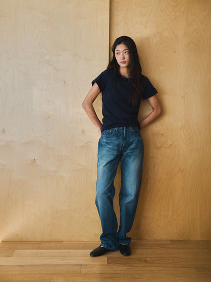 ALWAYS CREW NECK T-SHIRT [ Navy ]