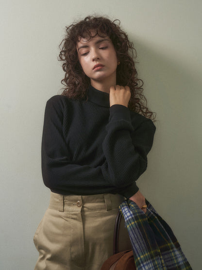 SALLY'S WAFFLE TURTLE TEE [ Black ] 5th Reorder