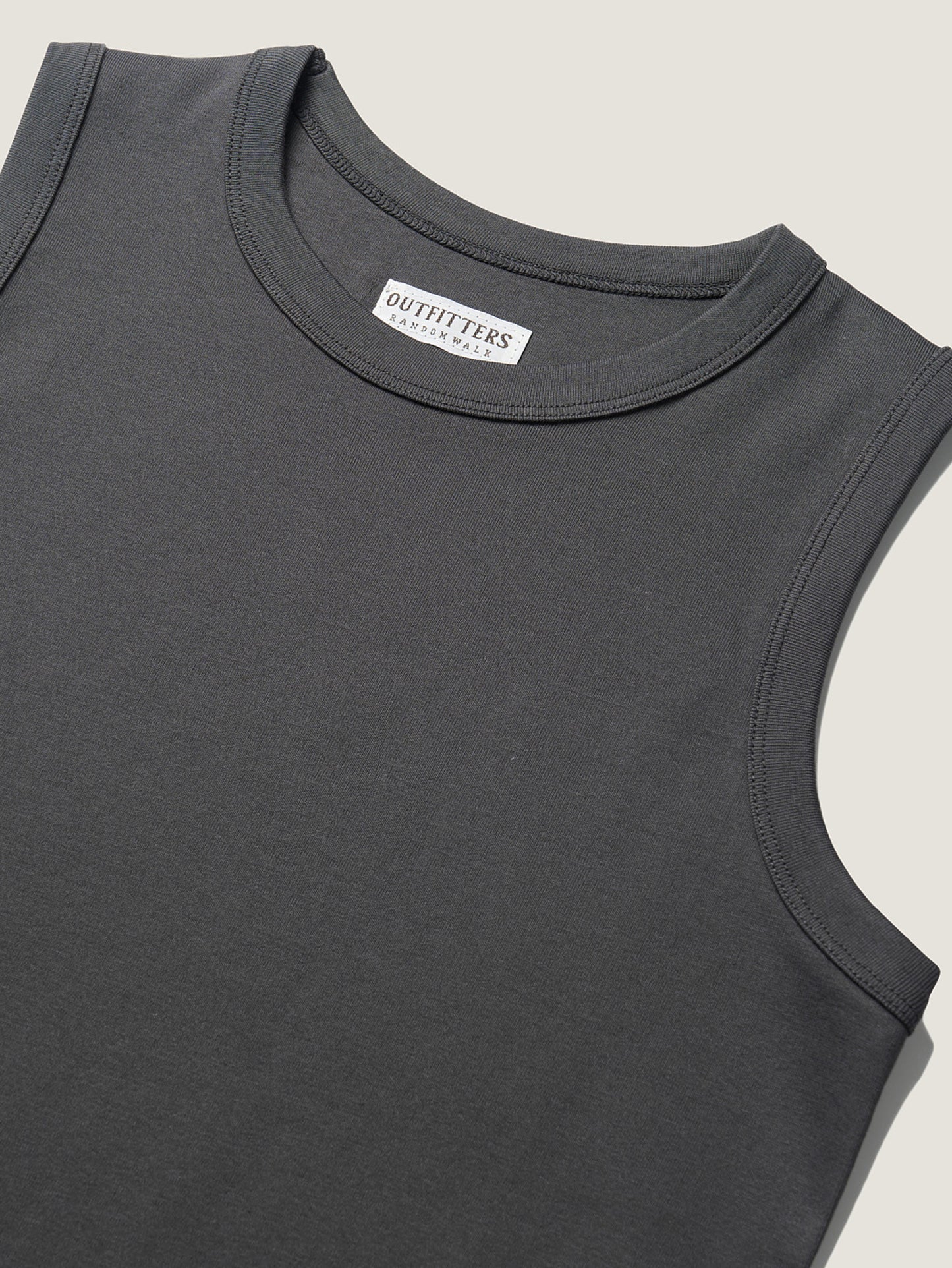 MICHELLE COTTON SLEEVELESS [ Intense Gray ]