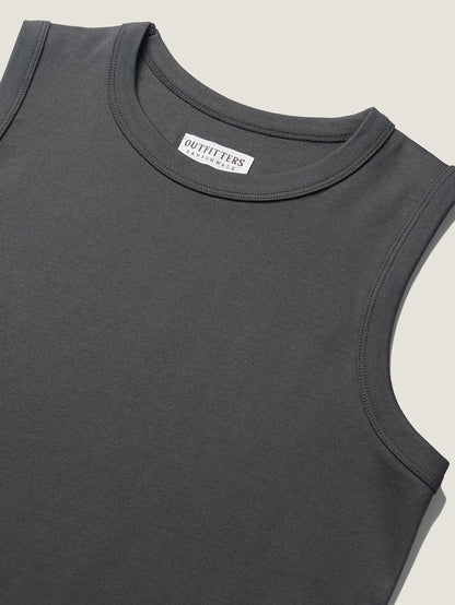 MICHELLE COTTON SLEEVELESS [ Intense Gray ]