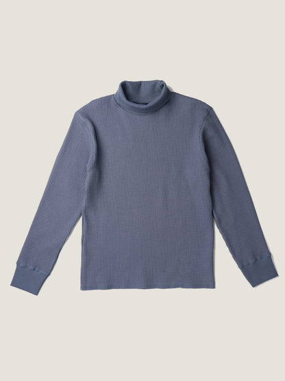 SALLY'S WAFFLE TURTLE TEE [ Smoke Blue ] New Season
