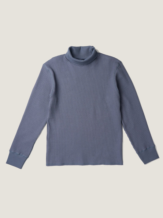 SALLY'S WAFFLE TURTLE TEE [ Smoke Blue ] New Season