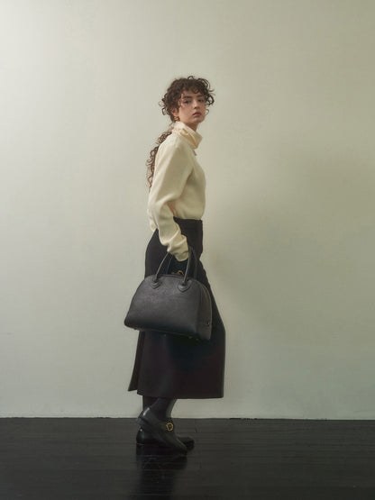 (-20%) EVENING WOOL SKIRT [ Black ]