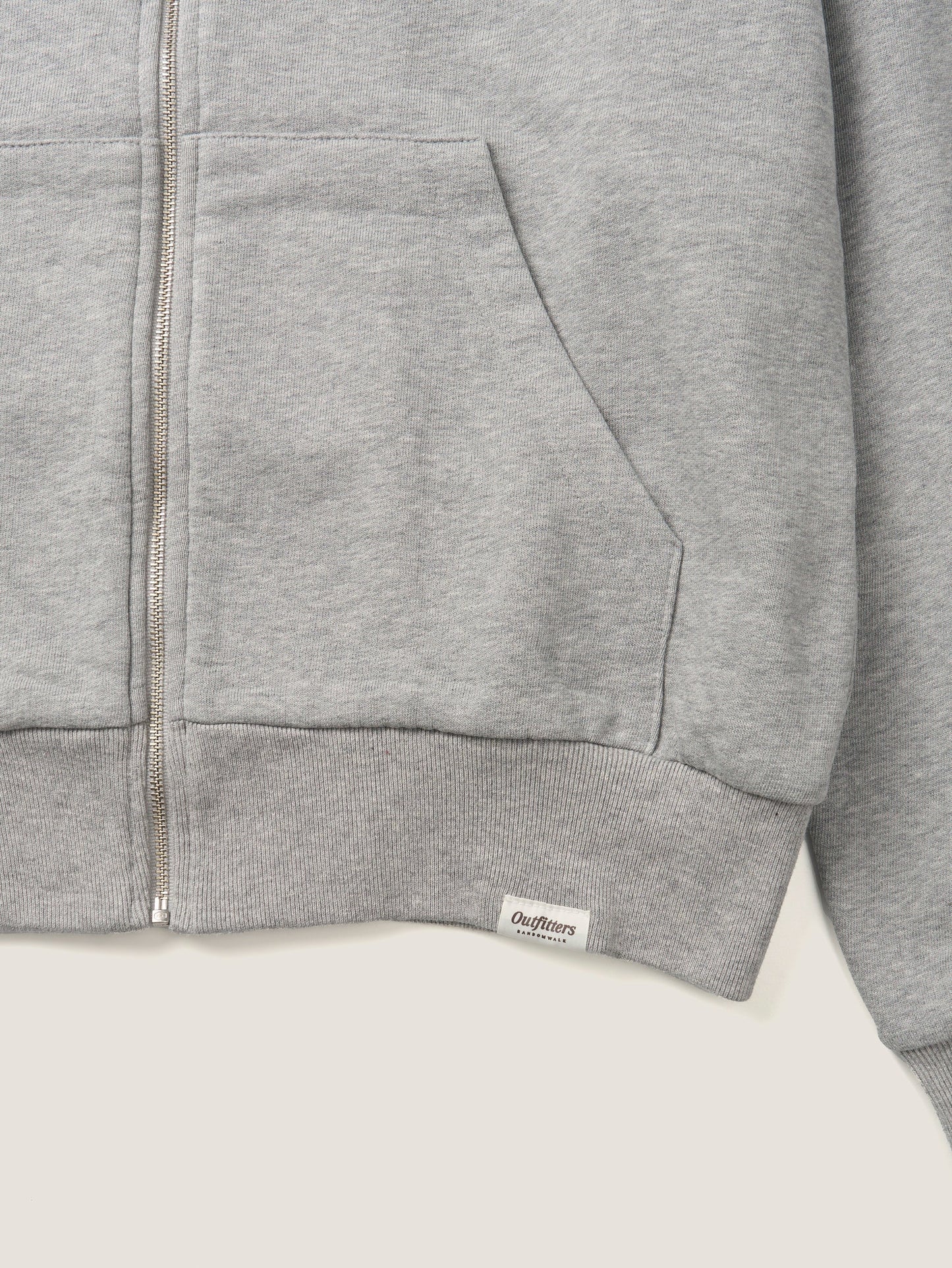 PARK FULL ZIP HOODIE [ Heather Grey ]